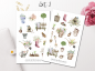 Preview: Garten Sticker Set